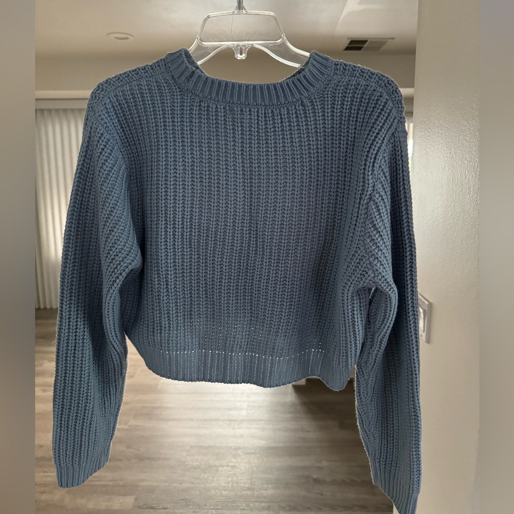 Tilly’s blue crop sweater